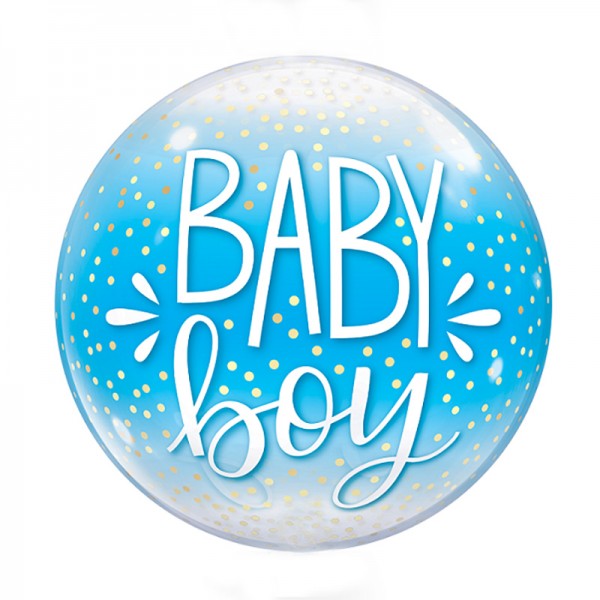 Μπαλόνι Bubble 56εκ Baby Boy Μπλε